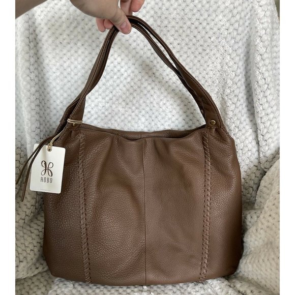NWT Hobo Alannis Acorn Leather Shoulder Bag - Picture 8 of 12